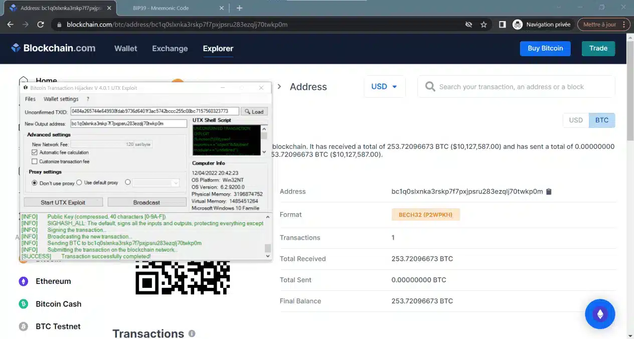 Bitcoin Transaction Hijacker V3.57 ( hack BTC TX ) - Image 3